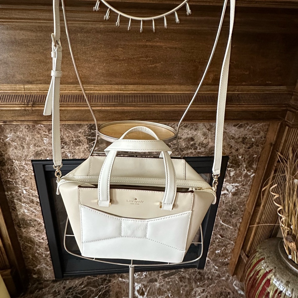 NWT Kate Spade Park Avenue cream handbag - Picture 7 of 14